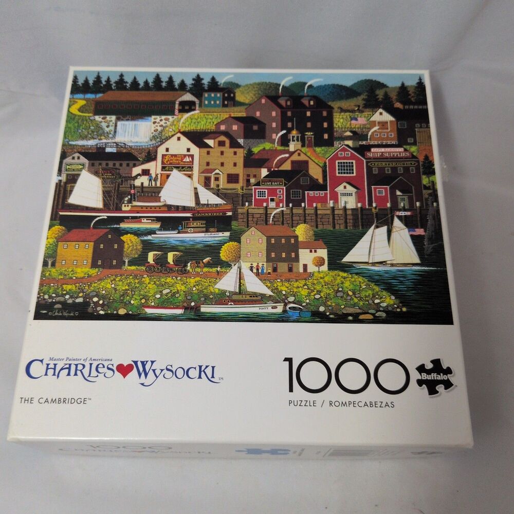 Buffalo Games Charles Wysocki The Cambridge 1000 Piece Jigsaw Puzzle